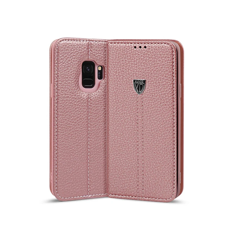 rose gold Xundd Ретро кошелек чехол для samsung galaxy S9 S9 plus Роскошный pu кожаный флип чехол для galaxy s8 s8 plus Note 8 fundas на распродаже - Цвет: rose gold