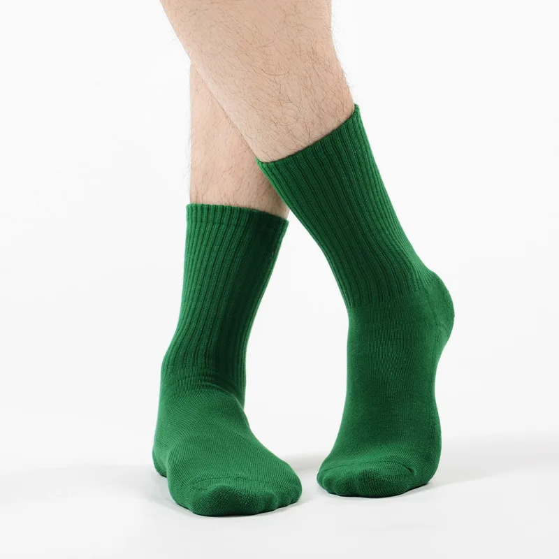 MK1225 Part2 MEIKANG Brand Colorful Combed Cotton Terry Socks Mid-calf Socks for Men/Women/Kids Warm Breathable High-Quality