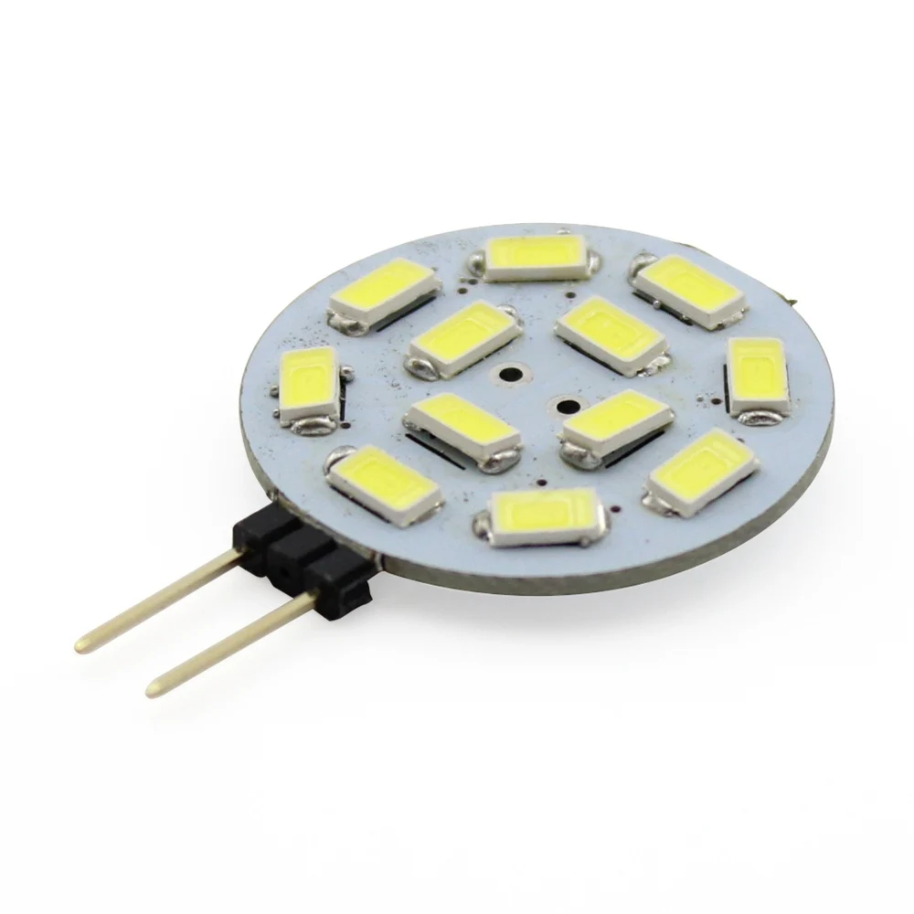 G4 Светодиодный светильник с круглым диапазоном 15 s 5730 SMD 12V 24V DC 1W светодиодный