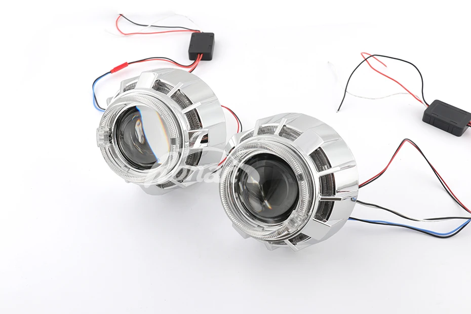 RONAN mini 2,5 двойной светодиодный проектор ангельские глазки drl Bi-xenon 8,1 объектив для автомобильных фар h1 модифицированный DIY h4 h7 автомобильный Стайлинг