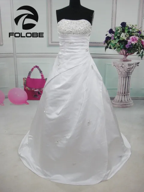 Элегантное Атласное платье без бретелек с блестками и бисером Vestidos De Novia