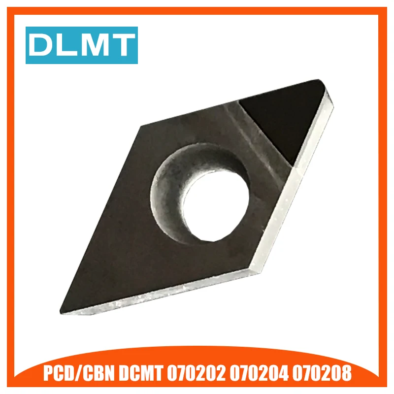 PCD/CBN DCMT070202 DCMT070204 DCMT070208 1 шт. алмазный наконечник Токарные Вставки лезвие нож CNC