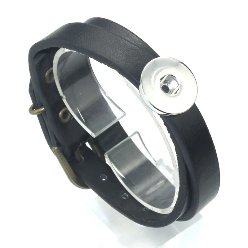 3 цвета кожаный обмоточный браслет в стиле ретро оснастка кнопка браслеты