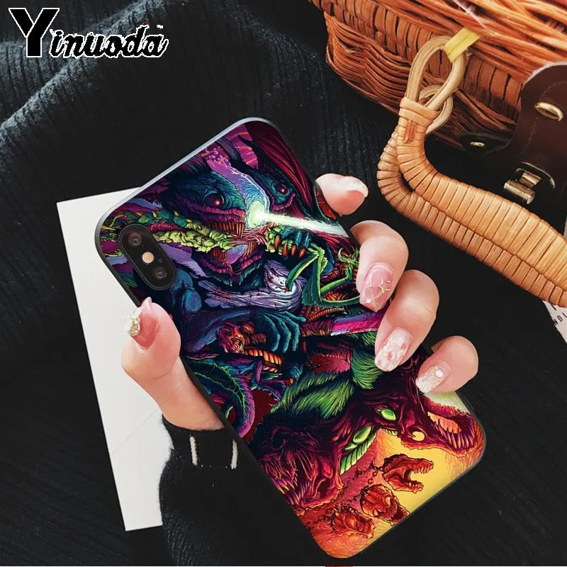 Yinuoda Hyper Beast Csgo Мягкий силиконовый чехол для телефона из ТПУ iPhone X XS MAX 6 6s 7 7plus 8 8Plus 5 5S