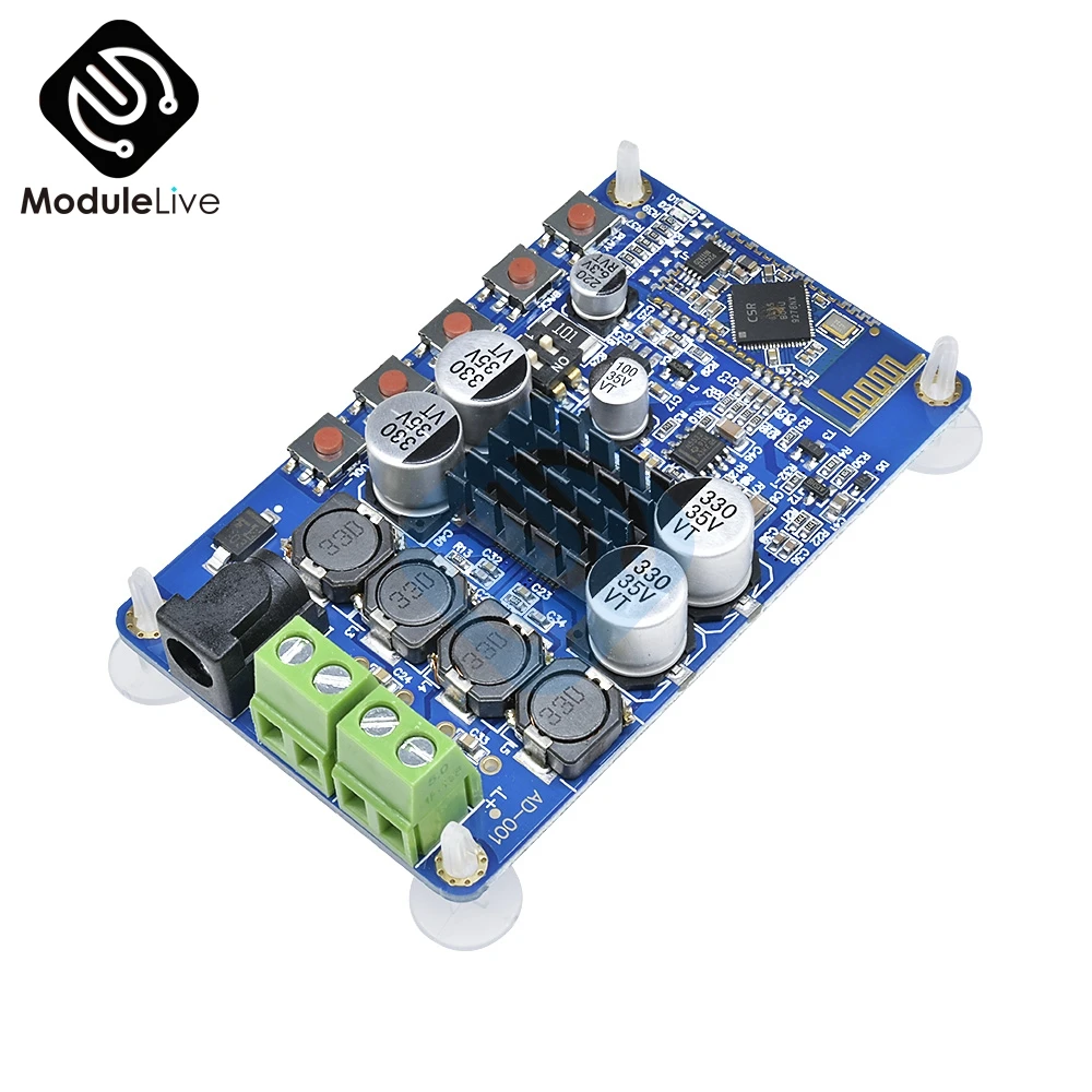 TDA7492P усилитель доска синий беспроводной Bluetooth 4,0 плеер модуль динамик аудио приемник Цифровой 8-25 В мощность 2X50 Вт Wifi