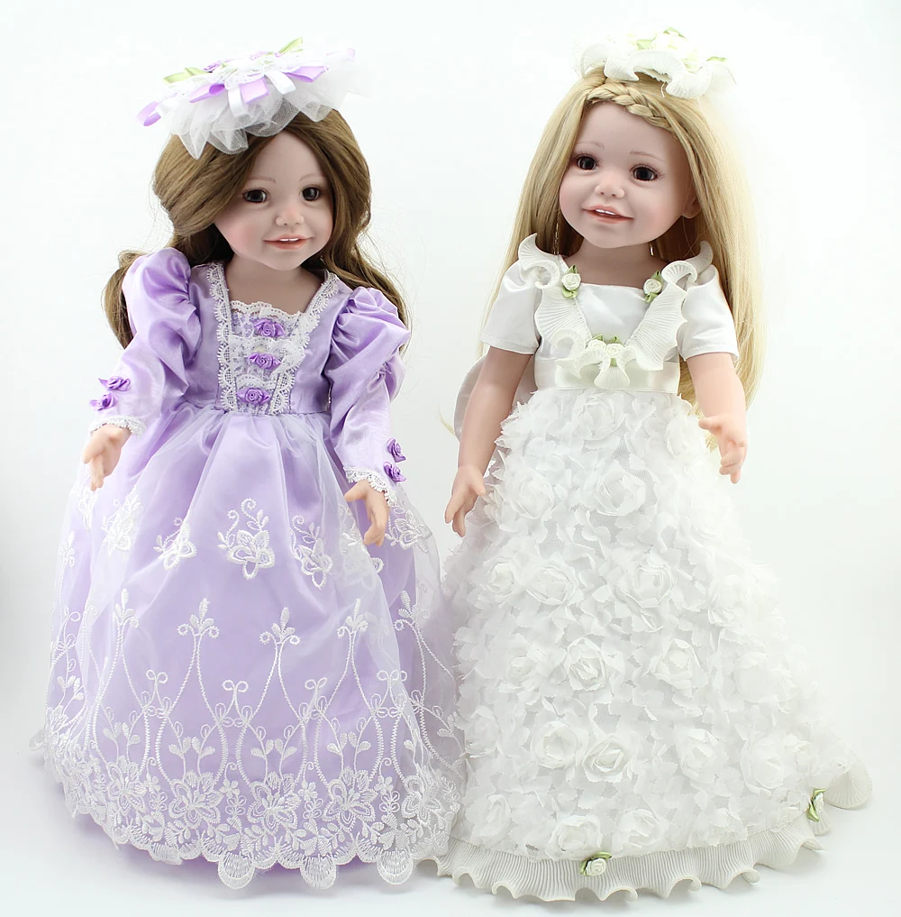 NPKDOLL американская кукла 18 дюймов 45 см Reborn Baby Girls Kids Playmate полностью виниловая