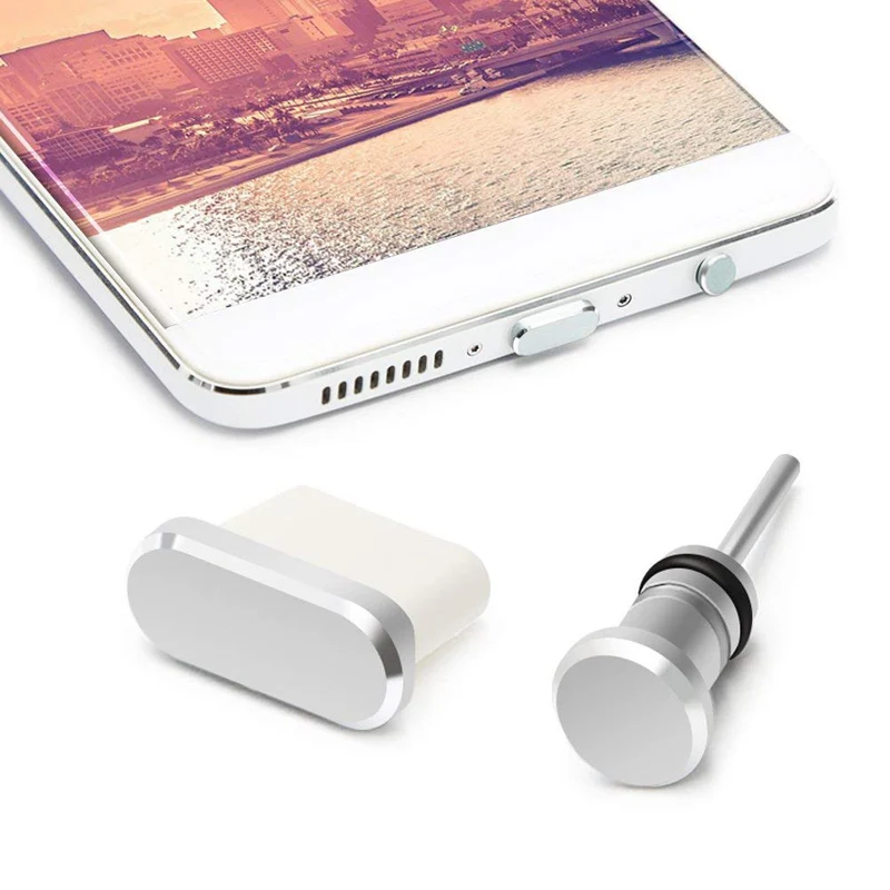Тип C противопыльная заглушка комплект Тип usb-C Порты и разъёмы 3,5 мм разъем для наушников для Samsung Galaxy S8 S9 плюс huawei P10 xiaomi 8 m8