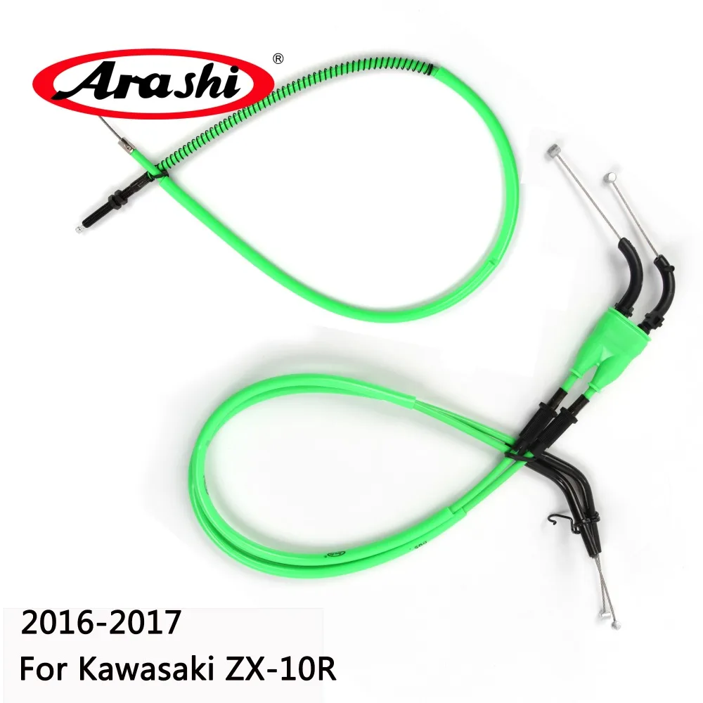 Arashi для KAWASAKI ZX 10R Ninja 2016 2017 трос сцепления дроссельной заслонки набор стальных