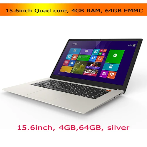 15.6 4GB 64GB silver 14 дюймовый дешевый ноутбук Atom X5 Z8350 четырехъядерный процессор 2 ГБ/4G 32 ГБ/64 Гб EMMC bluetooth Камера HDMI wifi windows 10 нетбук - Цвет: 15.6 4GB 64GB silver