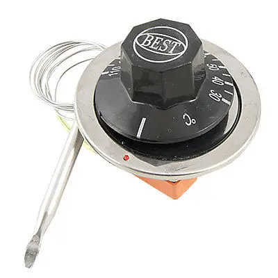 

Electric Oven 30-110 Celsius N.C Temperature Capillary Thermostat w 43mm Probe