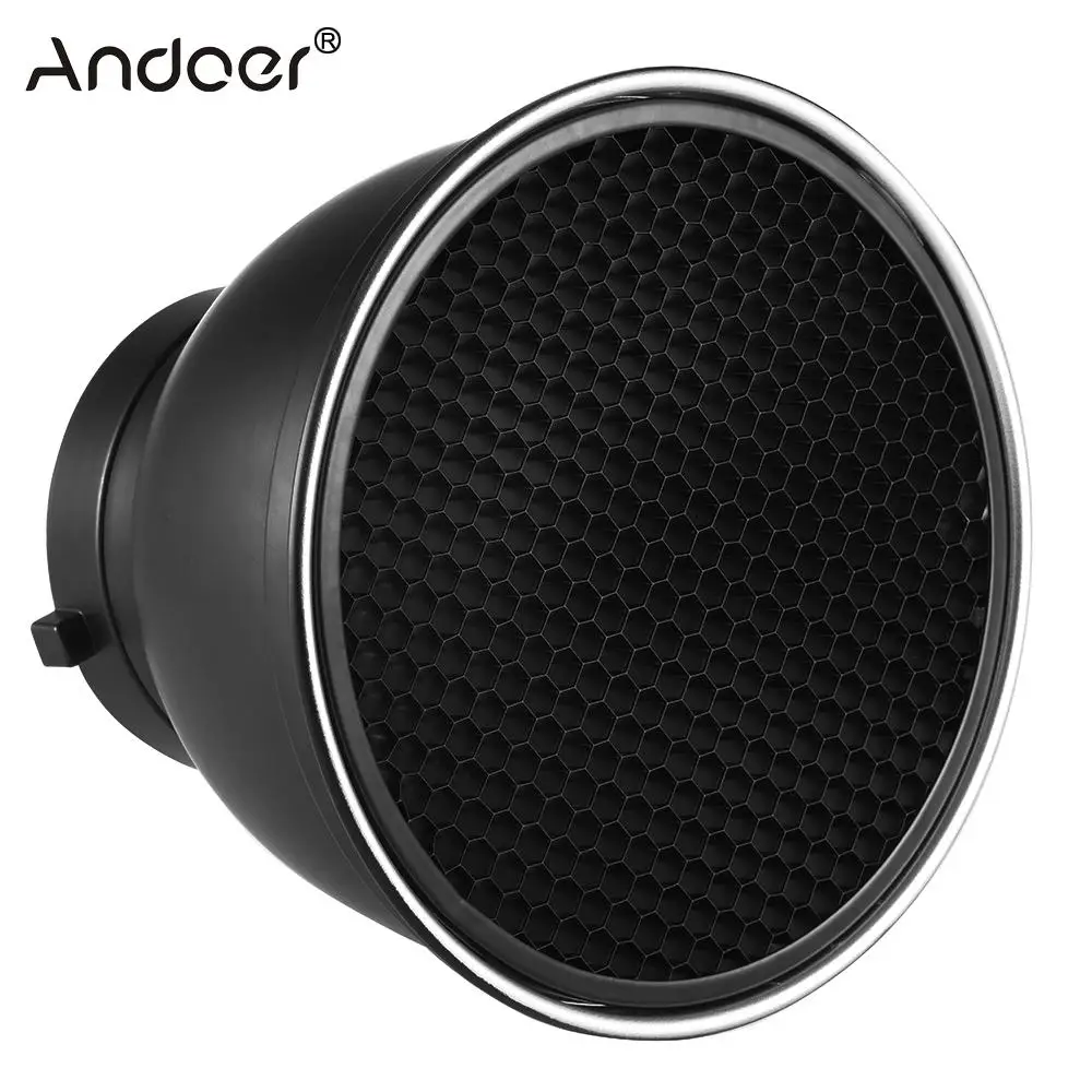 Andoer 7 дюймовый стандартный Отражатель Диффузор лампа тени тарелка с 60 сотовой