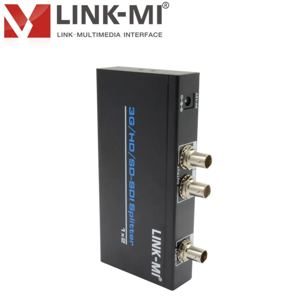 LINK-MI 1x2 SDI разветвитель усилитель распределения 3G/HD/SD BNC Аудио Видео удлинитель 1080P