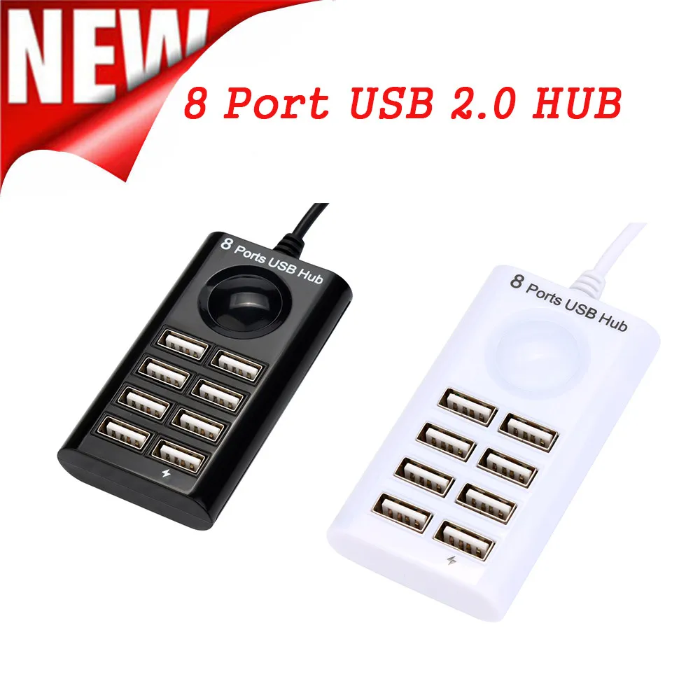 CARPRIE USB концентратор высокого качества 8 в 1 USB 2,0 концентратор Высокоскоростной 60 МБ/с./с USB разветвитель 8 портов Конвертер адаптер для ПК ноутбука 100 см 1 м