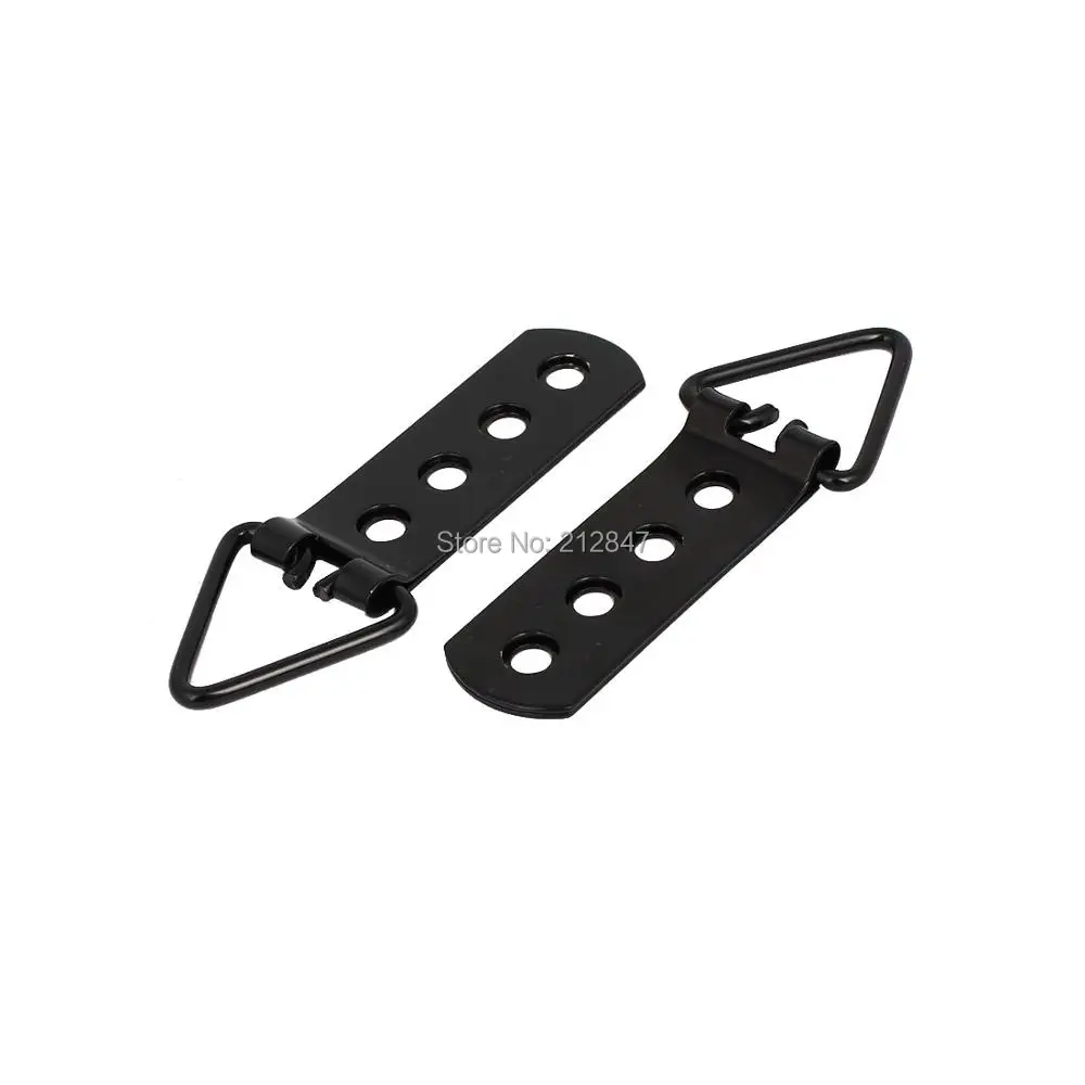 

Picture Frame 4 Hole Triangle D-Ring Strap Hangers Black 84mm x 30mm 2PCS