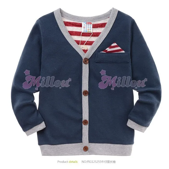 children's wear kids clothes Free shipping Bulk wholesale Autumn Cotton Fashion grid Boys and girls Sweater cardigan | Мать и ребенок