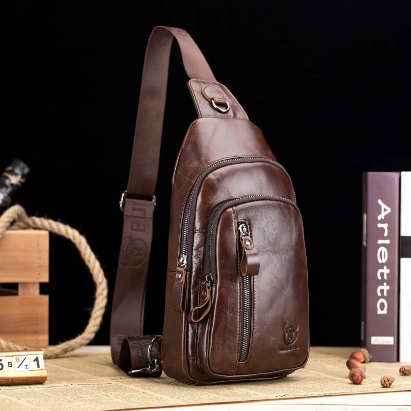 Мужская сумка Кроссбоди Bull Captain модная Дорожная из натуральной кожи на плечо 2019|bag