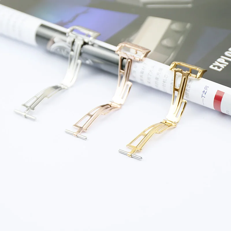 Watch accessories 18mm stainless steel buckle for AP leather strap vacuum stainless steel gold-plated buckle waterproof buckle