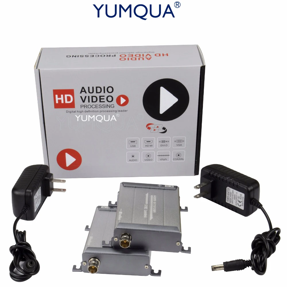 YUMQUA HDMI удлинитель 1080P 200 м без потерь задержки кабель RG59/RG 6U BNC коаксиальный для DVR