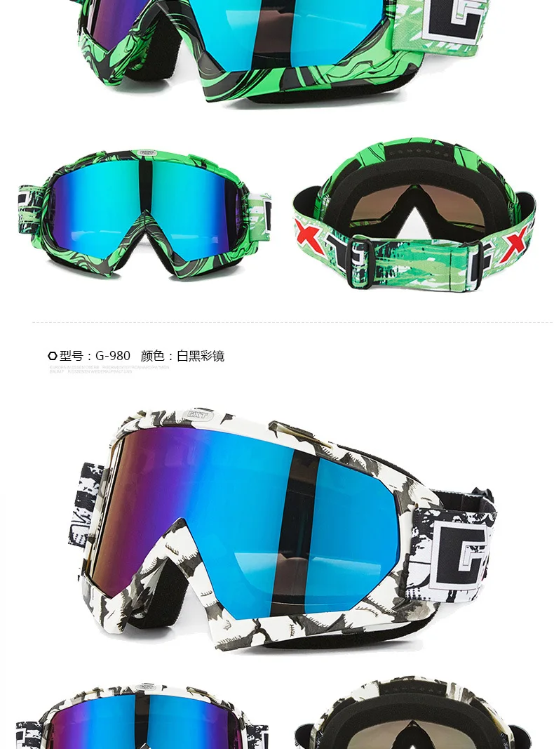 GXT moto cross moto rcycle очки ATV MTB DH ветрозащитное стекло для катания на лыжах мото велосипедные очки стеклянный шлем для беговых велосипедов