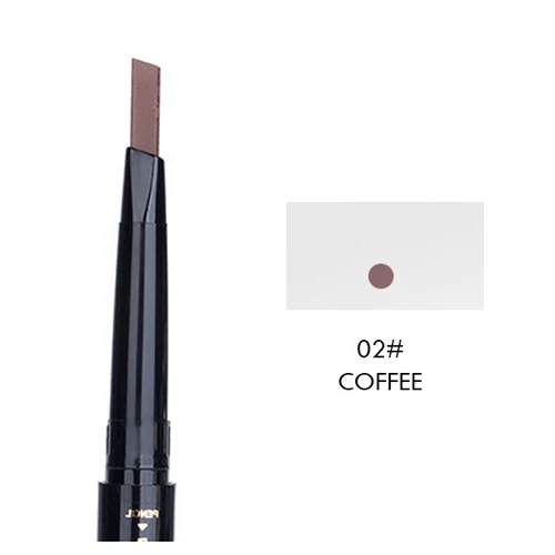 Coffe Карандаш для бровей с трафаретом макияж глаз Инструменты Косметика натуральная Стойкая краска водостойкий черный карандаш для бровей - Цвет: Coffe