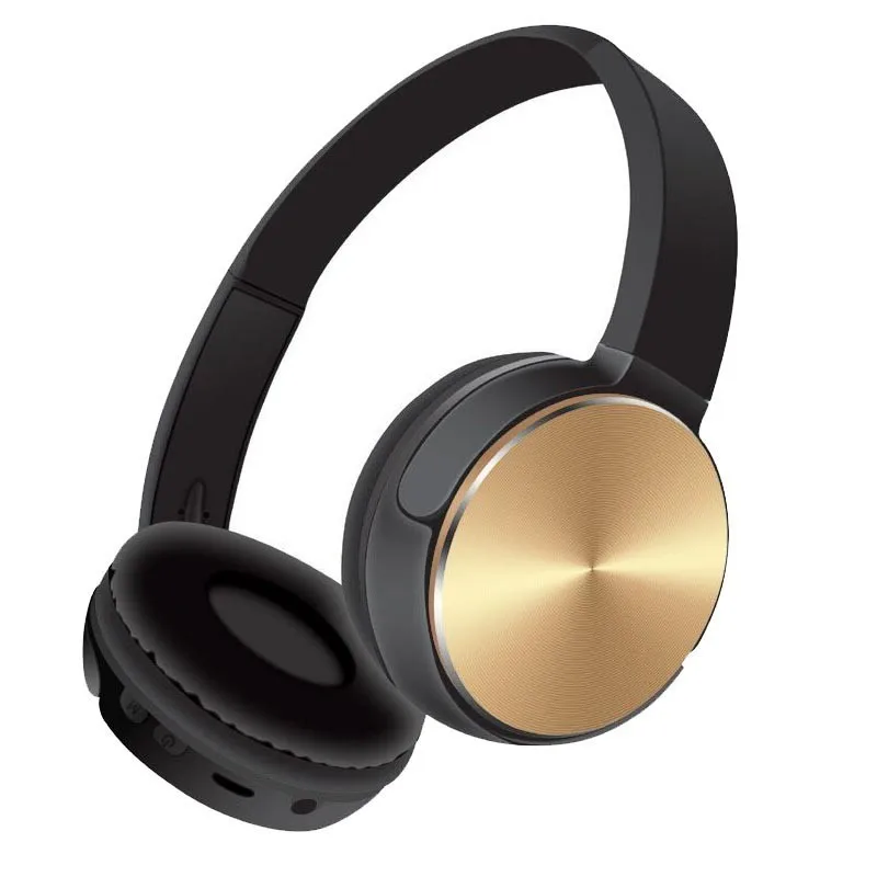 Headphone Yellow Bluetooth беспроводные наушники 6 цветов спортивная Гарнитура подключение 3,5 мм аудио кабель с микрофоном FM радио TF карта для ПК мобильного телефона - Цвет: Headphone Yellow