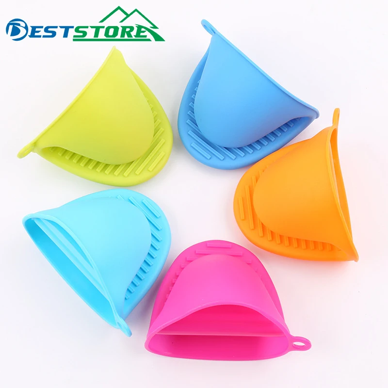 Padded Food Grade Silica Gel Anti-hot Gloves Bowl Plate CLIP Kitchen Insulated Plate Tray Holder Baking Oven CLIP
