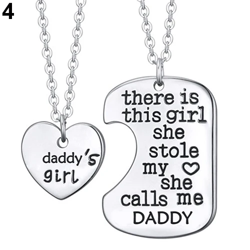 Ожерелья цепочки с кулоном для мамы и папы 1 комплект 2 шт.|chain necklace|girl pendantdaddys girl |