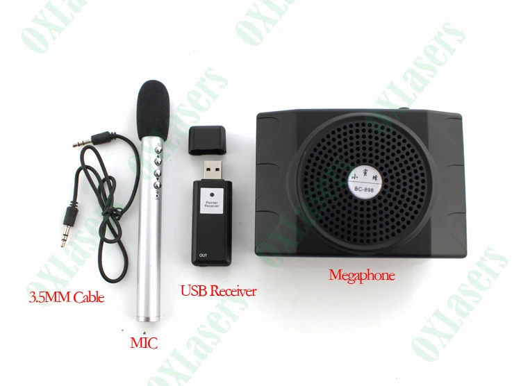 Oxlasers 2.4 г Мини Портативный беспроводной микрофон системы с Мегафон для