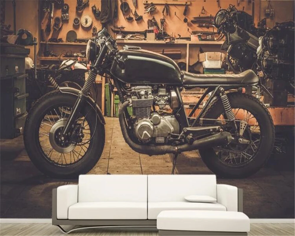 Beibehang behang Moto Bar K TV водонепроницаемый фон для телевизора кирпичные обои 3D