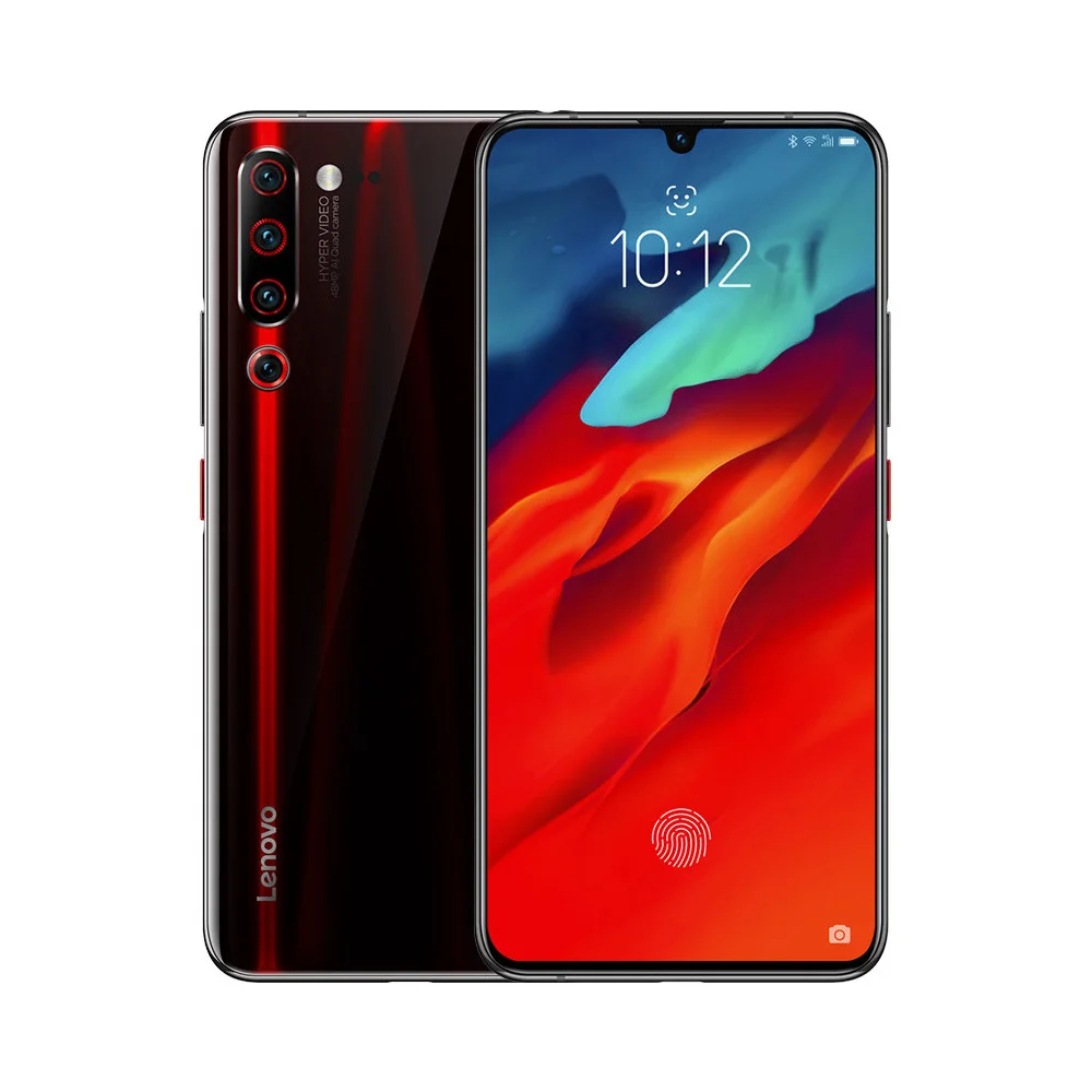 Черный Мобильный телефон lenovo Z6 Pro с глобальной прошивкой, 6 ГБ/8 ГБ+ 128 ГБ, 4000 мАч, Snapdragon 855, 6,39 дюймов, 48мп, четырехъядерный, 4 K, видео-смартфон - Цвет: Черный