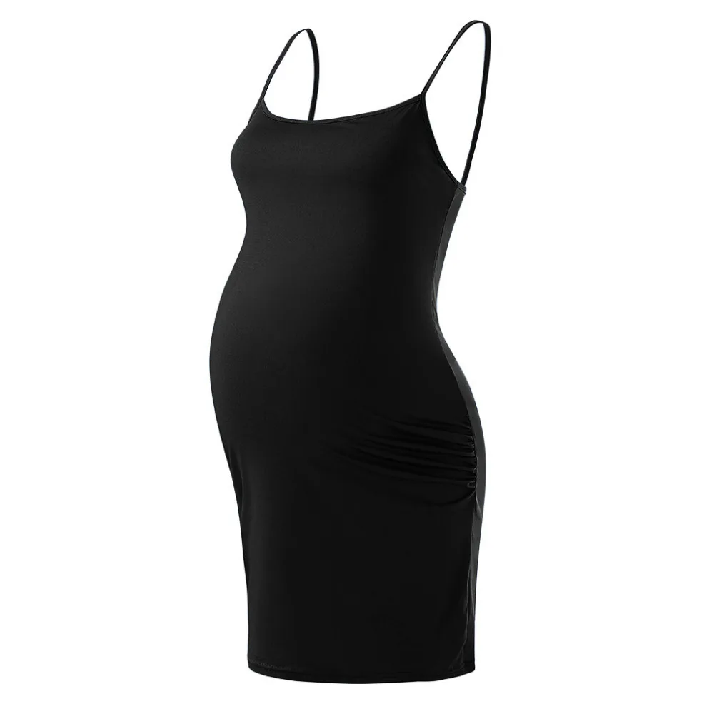 Женское модное сексуальное летнее Мини платье без рукавов для беременных vestido de
