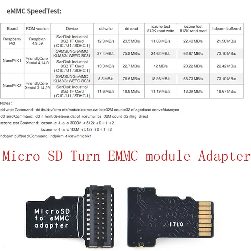 Модуль EMMC-32 гб поддержка высокого качества Nanopi K1/K2/M4/NEO4
