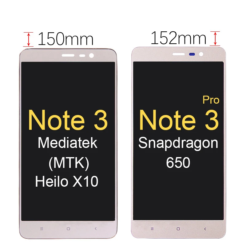 5.5 &quot For Xiaomi Redmi Note 3 Pro 152mm LCD Touch Screen Digitizer Assembly Replacement 150mm Display | Мобильные телефоны и