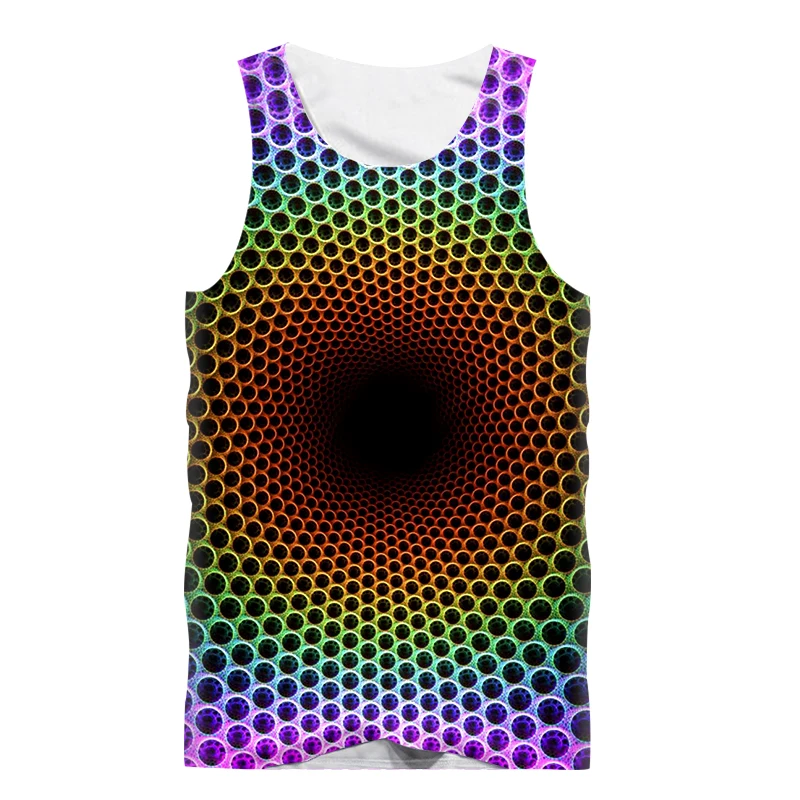 Модный сексуальный топ без рукавов для мужчин майка с 3D-принтом фитнеса