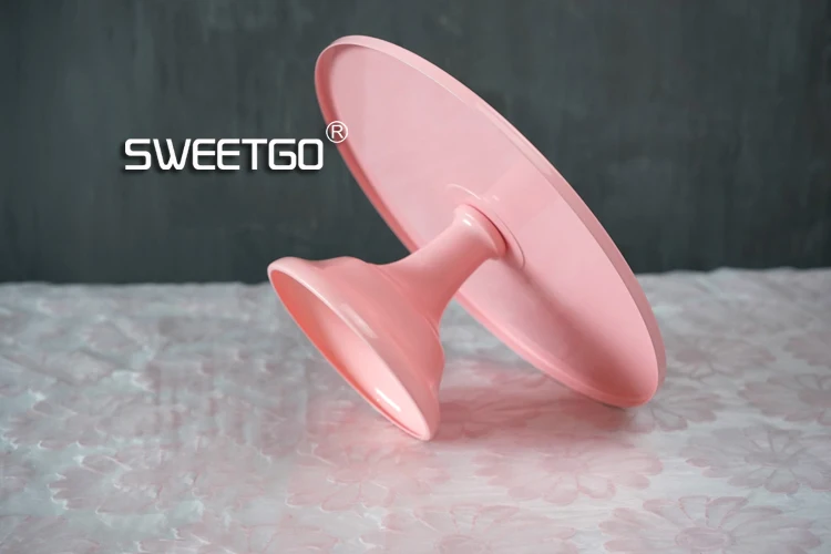 SWEETGO детская розовая подставка для торта, украшения свадебного стола, инструменты для десерта, конфета, 10 дюймов, Регулируемая 12 дюймов