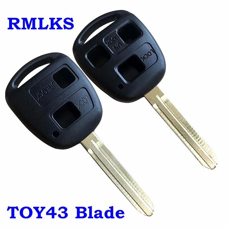 

2/3 BUTTON REMOTE KEY FOB CASE for TOYOTA CAMRY RAV4 Corolla PRADO YARIS TOY43 REMOTE HEAD KEY BLADE SHELL
