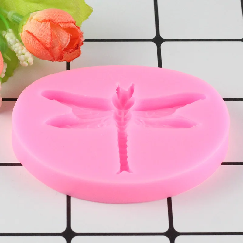 Sugarcraft силиконовая форма стрекозы формы для помадки инструменты украшения тортов