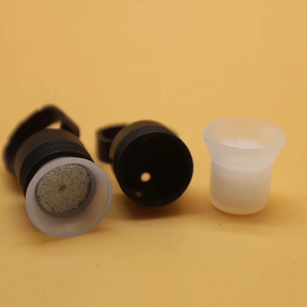 100pcs Tattoo Sponge Ink Cup with Black Ring Holder For Permanent Makeup Machine Pigments Holding | Красота и здоровье