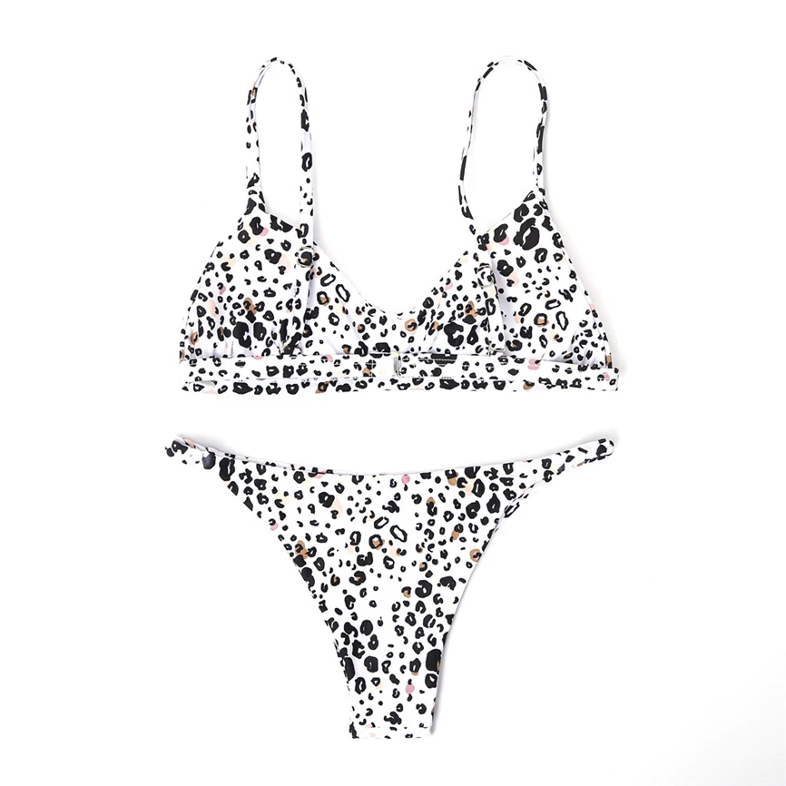 Женский и женский купальный костюм из двух частей с набивным бюстгальтером S L для