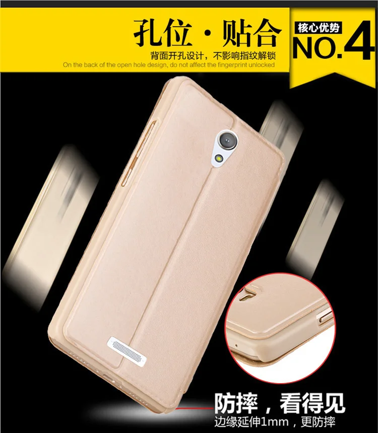 Роскошный защитный кожаный чехол с окошком для Highscreen Power Five книжка Pro|case flip|flip
