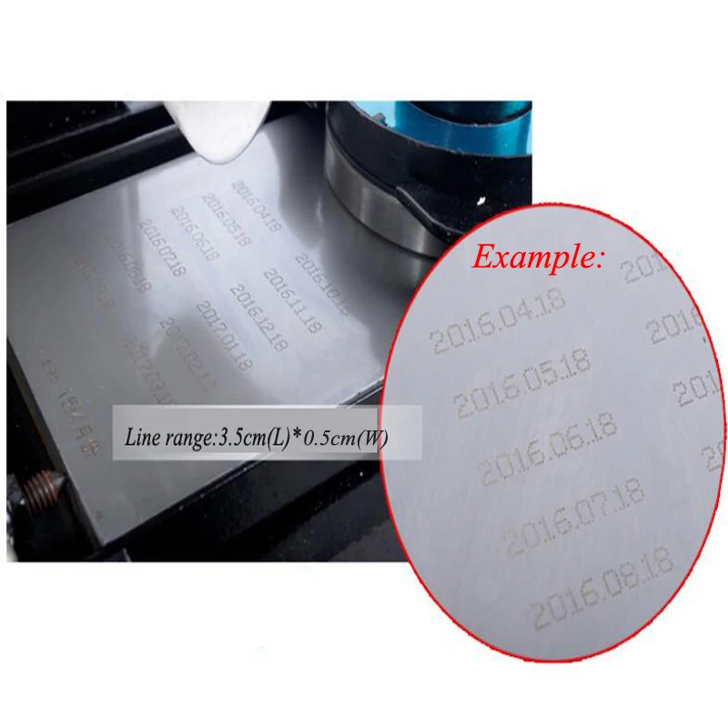 

4 Plates for the Bottle Date Printing Machine