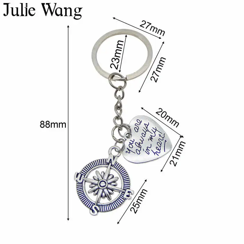 Julie Wang 2 шт. античное серебро "обещание на мизинцах" брелки женские/мужские хорошие подарки ювелирные изделия лучший друг навсегда дружбы