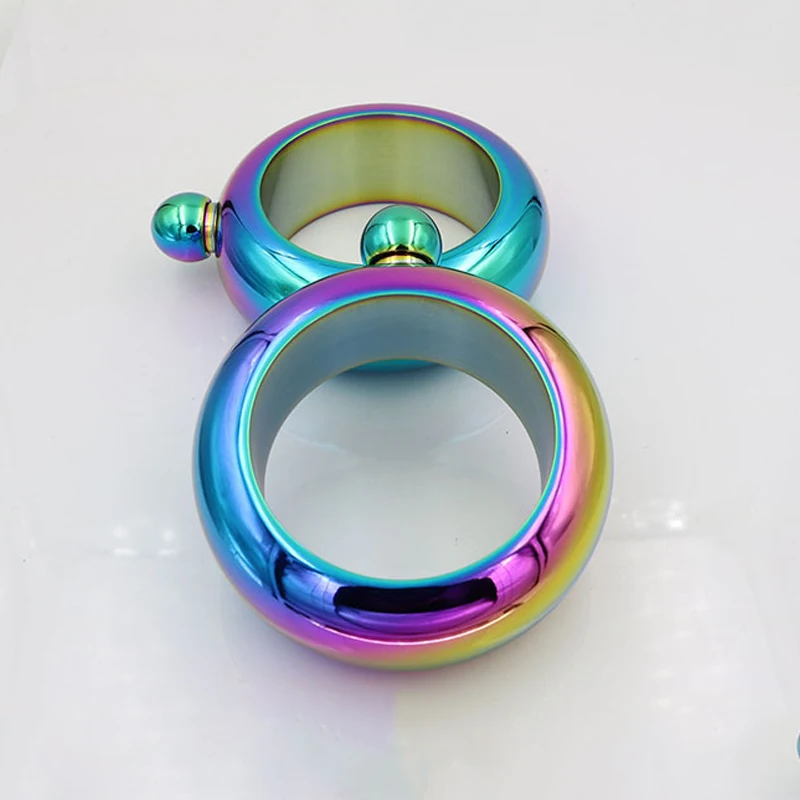 Браслет колба с воронкой из нержавеющей стали круглая фляга 100 мл винная фляжка