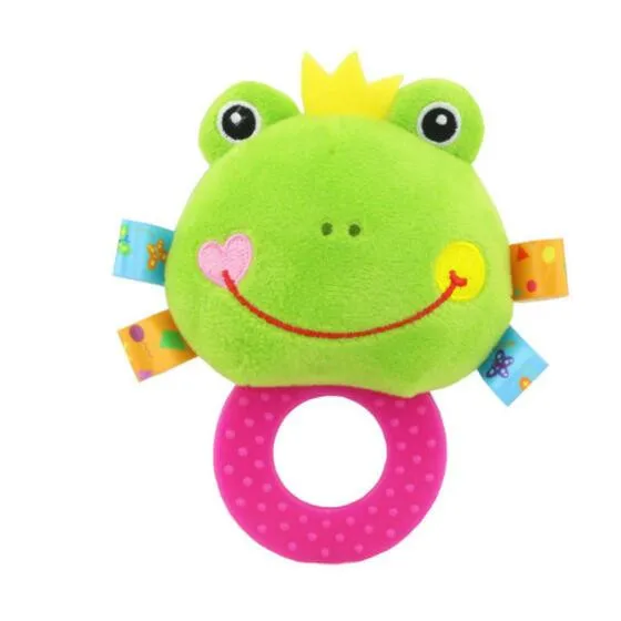 BF09 Frog 1 piece Дизайн, плюшевые детские игрушки, животные, ручные колокольчики, детские погремушки, игрушки высокого качества, подарок для новорожденных, стиль животных,, BF01 - Цвет: BF09 Frog 1 piece