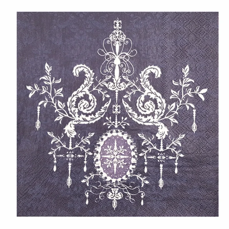 Винтажные бумажные салфетки с принтом черные белые серые милые любовь сердце