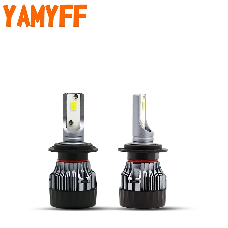 Автомобильная фара YAMYFF H7 светодиодный лампа H11 H8 H9 для объектива проектора острая