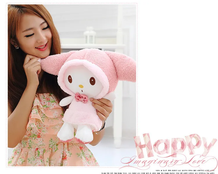 Бесплатная доставка 1 шт. 40 см супер милый кролик плюшевая игрушка набитый кукла