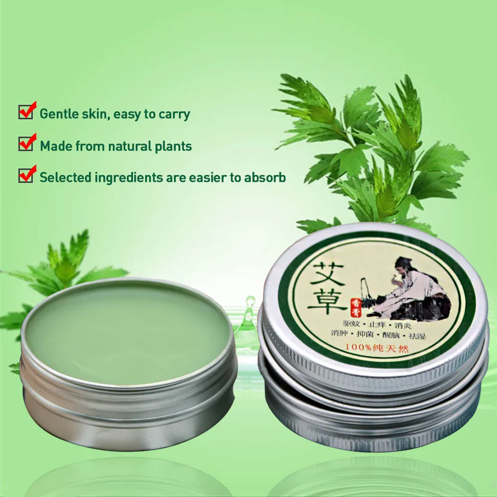 3pcs Wormwood Ointment Cooling Oil Moxa Moxibustion Cream Balm Anti Motion Itching Chinese Medical Herbal Plaster D1867 | Красота и