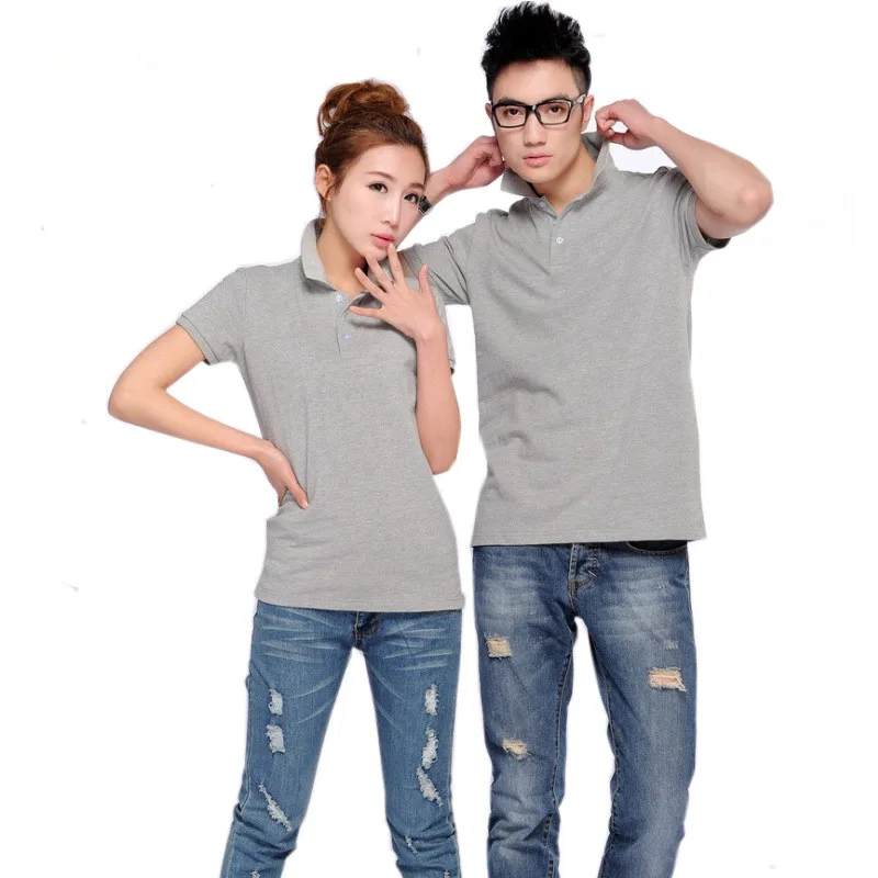 Лидер продаж однотонная Повседневная рубашка поло всех размеров Женская