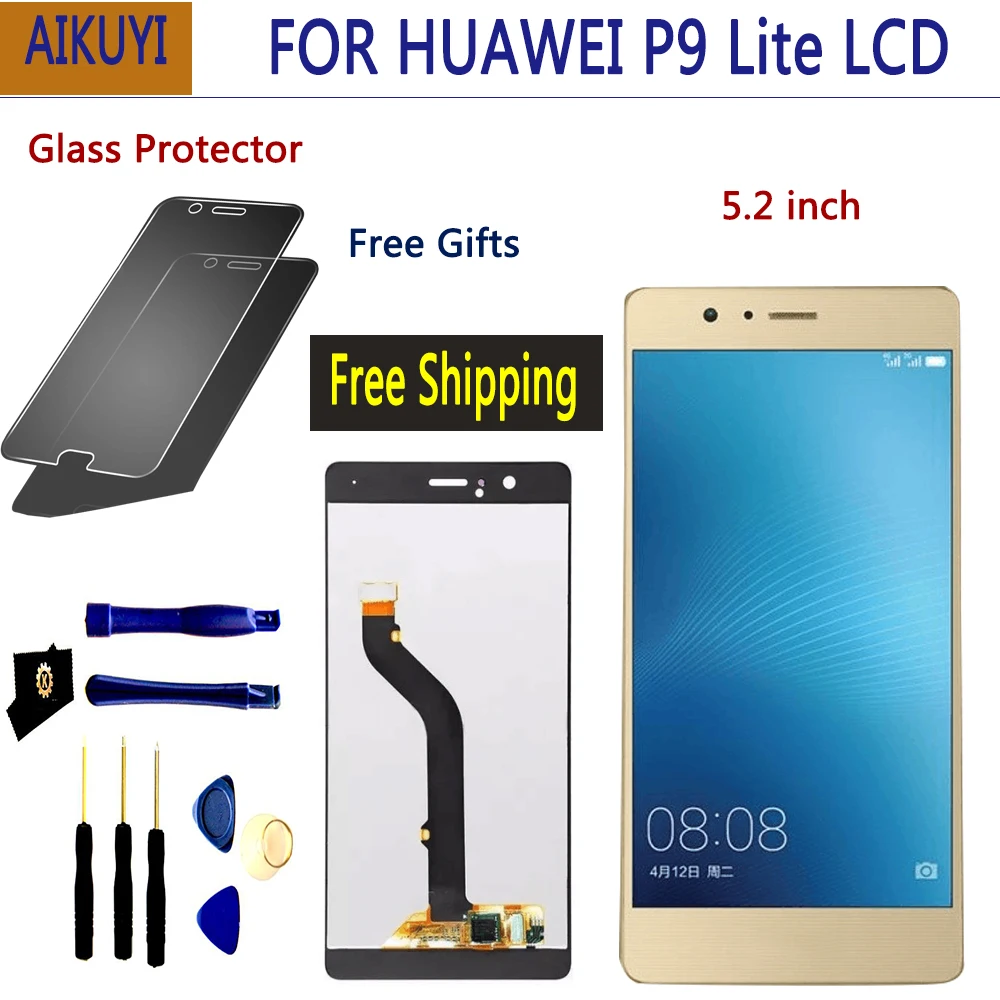 Для Huawei P9 Lite VNS L21 L22 L23 L31 L53 LCD дисплей + сенсорный экран дигитайзер в сборе Замена с